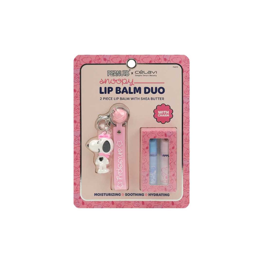 Kit Lip Balm 2 Pcs Snoopy Peanuts