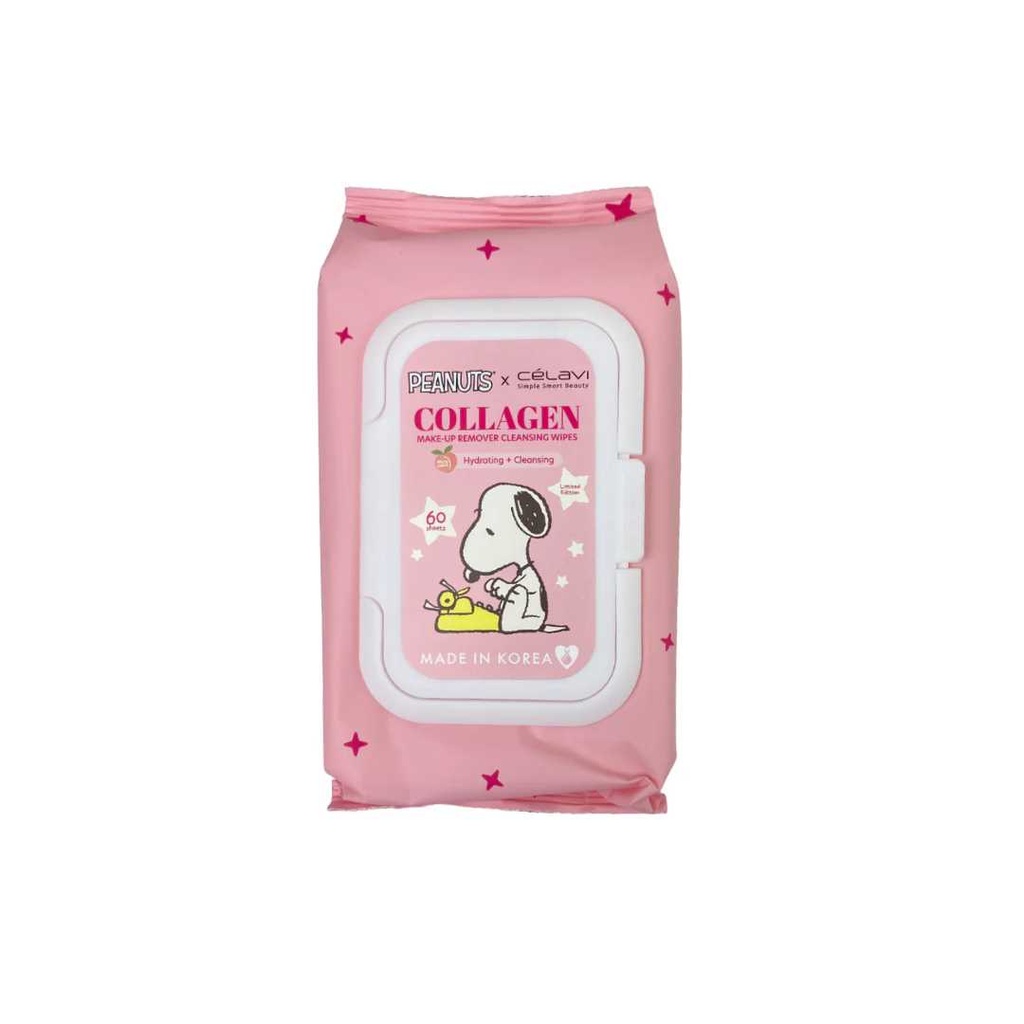 [P70172] Toallas Desmaquillantes Con Colageno Snoopy Peanuts