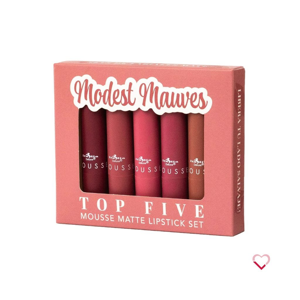 Set De 5 Labiales En Barra En Mousse