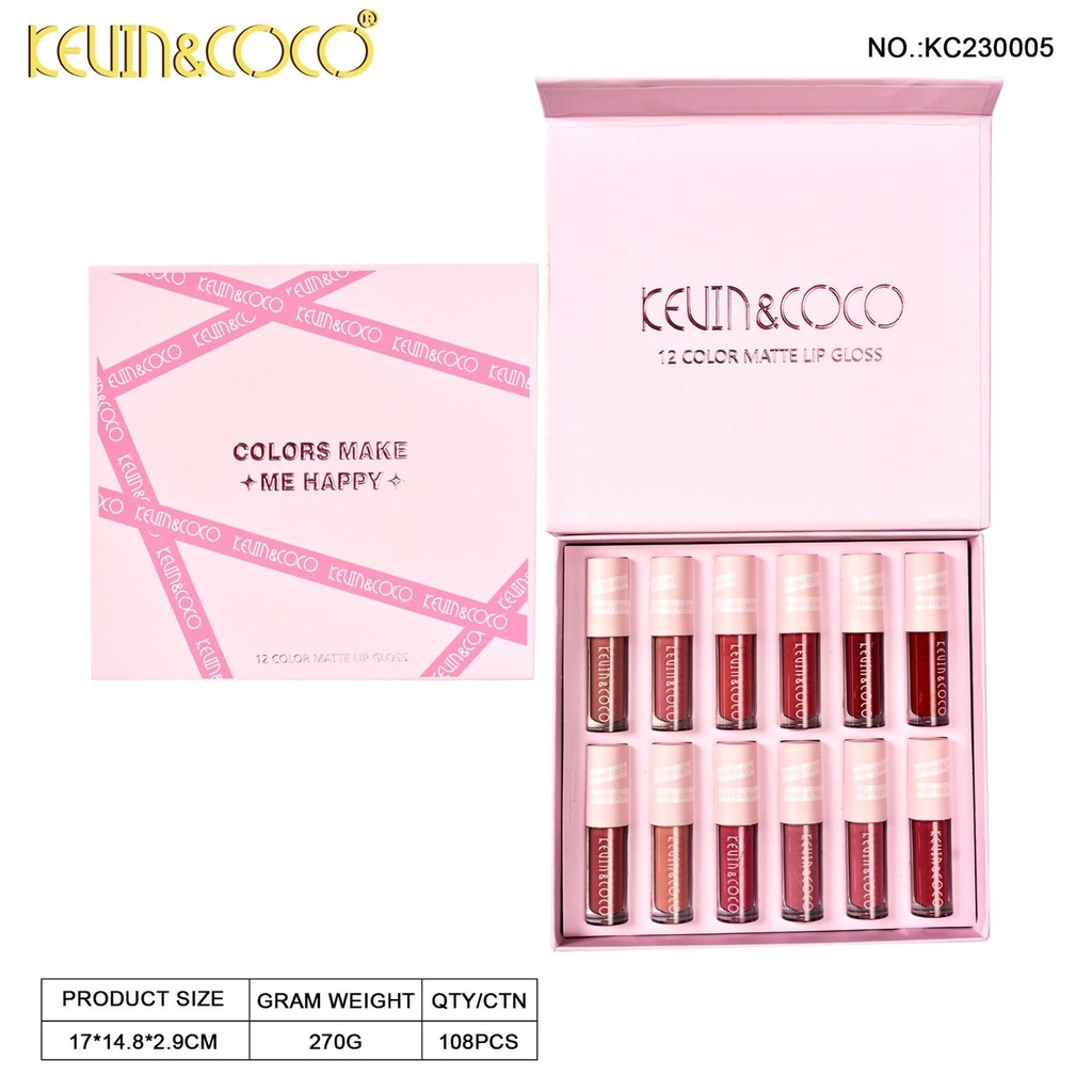 Set De 12 Labiales Líquidos